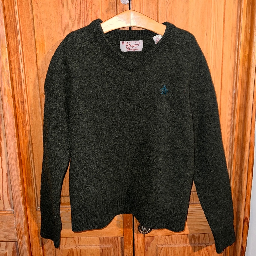 Munsingwear / Original Penguin - Green Wool Sweater - Size S